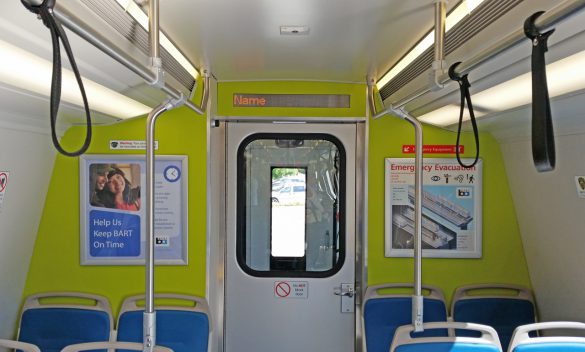 The colors of the BART mock-up.