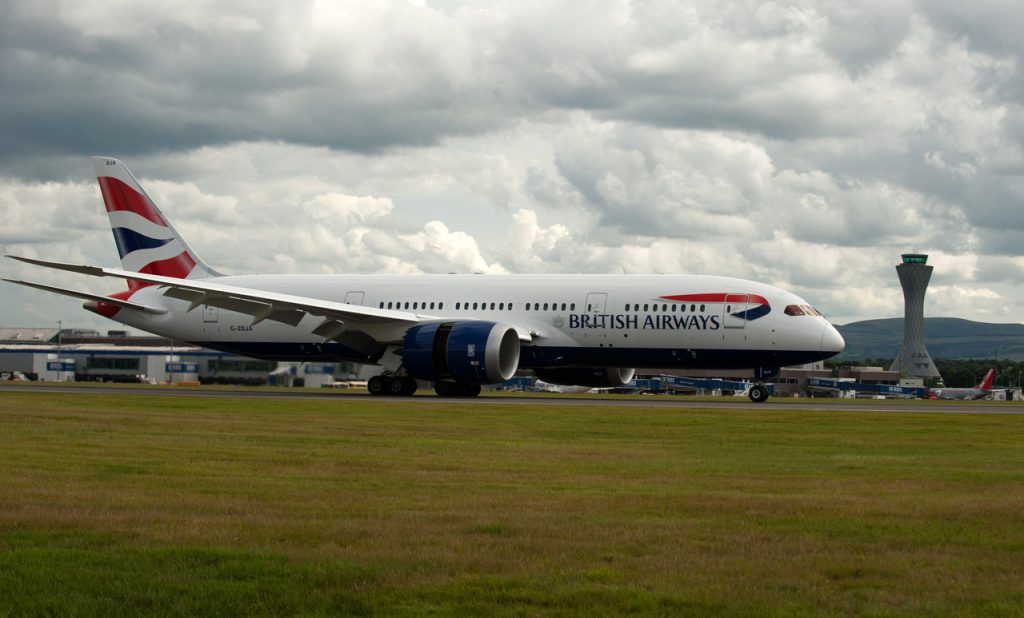 British Airways' Boeing 787 Dreamliner