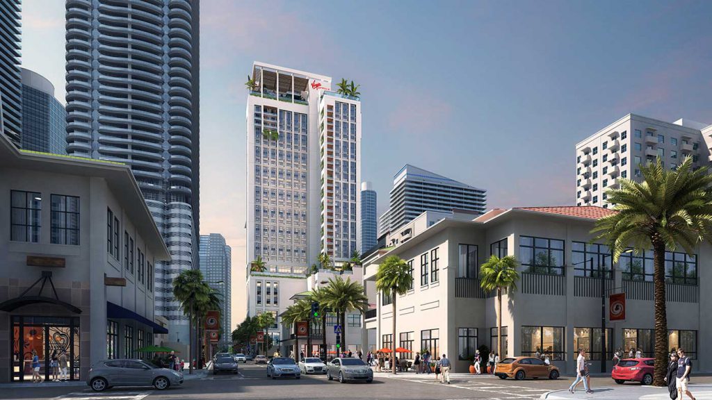 Rendering of Virgin Hotels in Miami